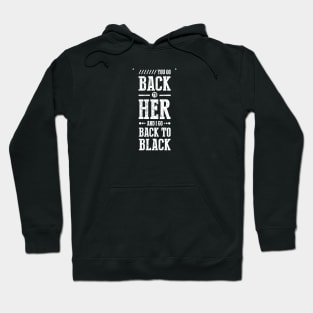 back in black music rock Hoodie